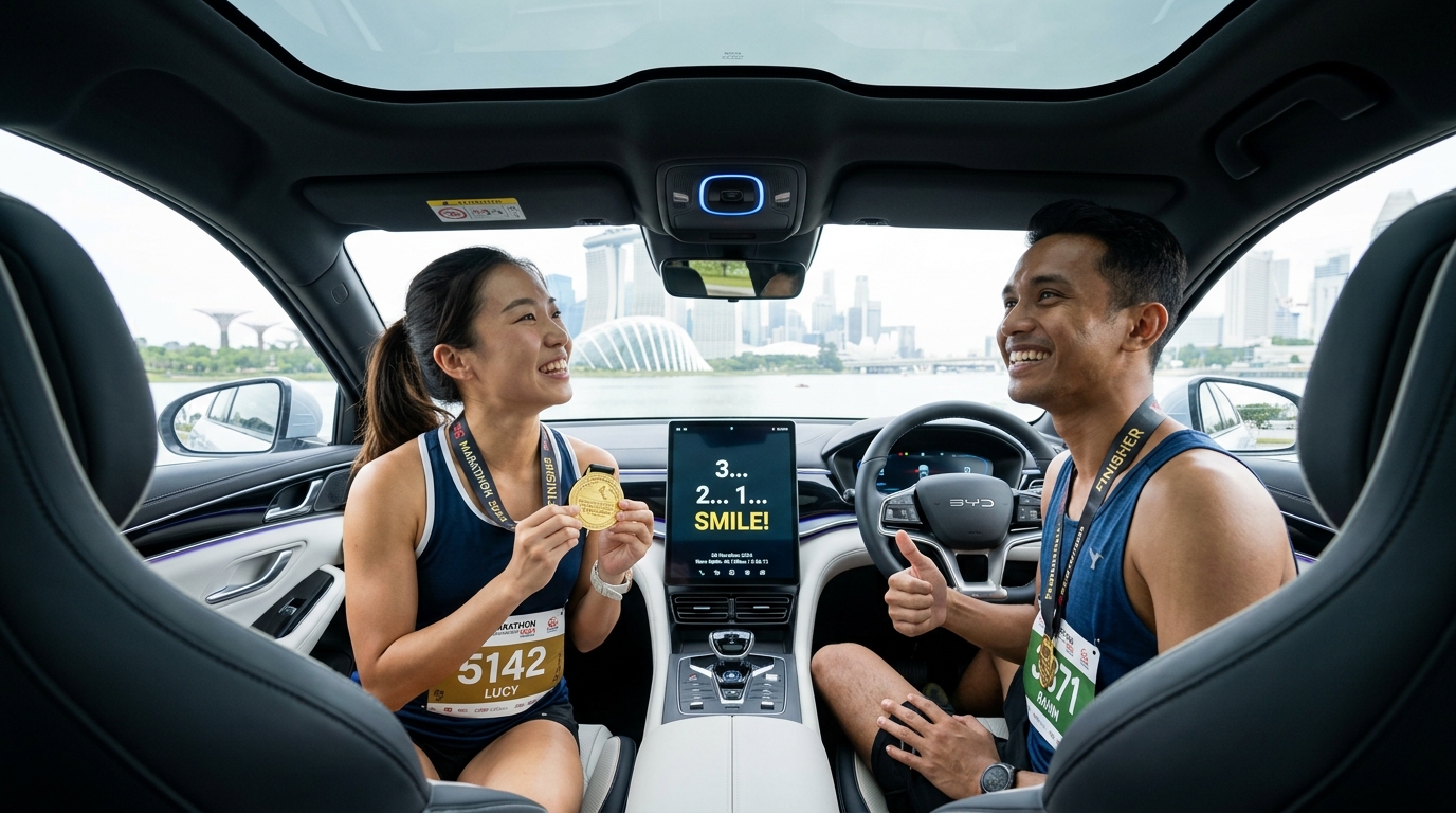 BYD In-Cabin VIP DiLink Finisher Photo Booth - The Car Is The Camera